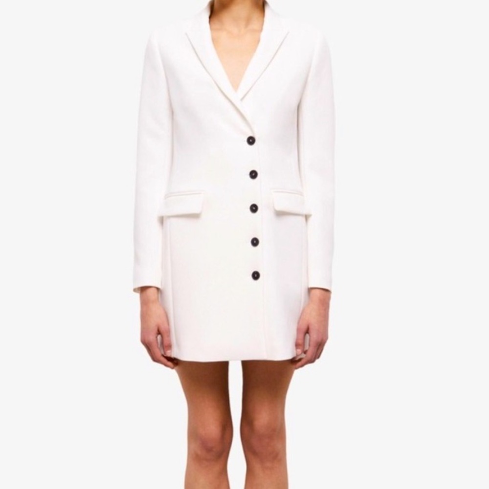 The Kooples Long Blazer/Blazer Dress Ivory